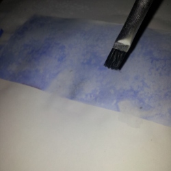 It worked only very slightly, and wasn't very good for this typical kind of cartridge paper - it broke the surface of the paper easily if rubbed too much.